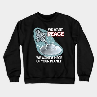 Flying Saucer Ray Gun Crewneck Sweatshirt